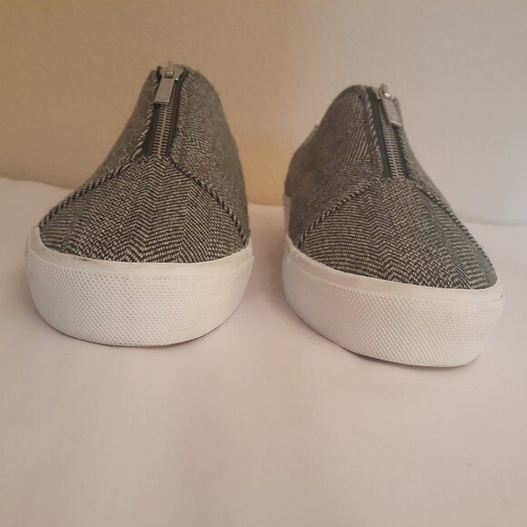 Lafayette 148 New York Herringbone Bade Zip Sneakers - Picture 5 of 9